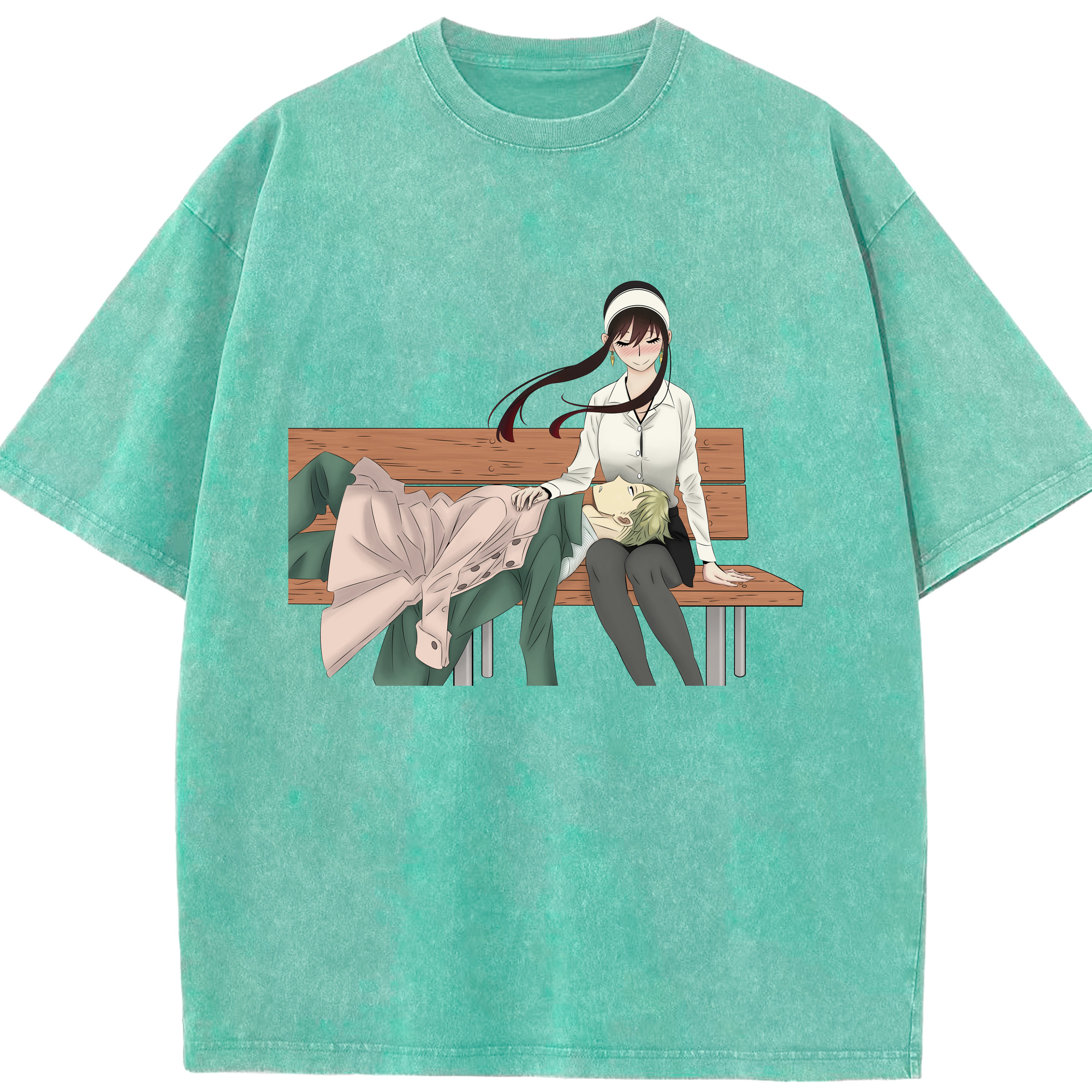 （画像用） SPY×FAMILY间谍家家酒 綿100% ヴィンテージ風 半袖Tシャツ（フロントプリント）
